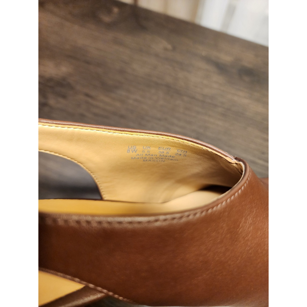 Naturalizer Women's Mason Sling Back Mule Sandals - 8 WIDE Brown - Picture 12 of 16